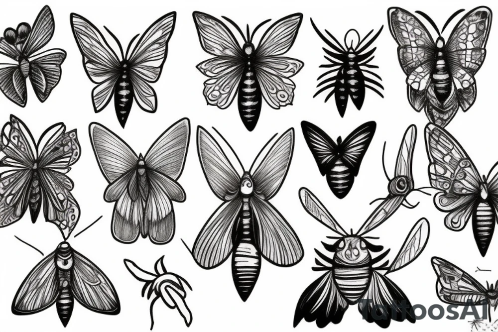 moth tattoo idea