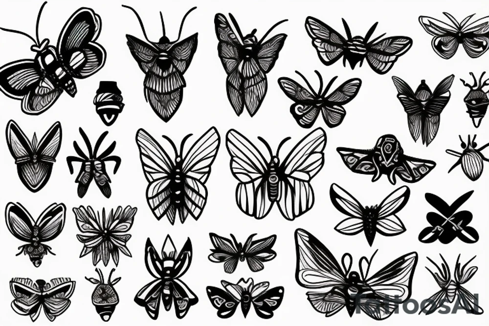 moth tattoo idea