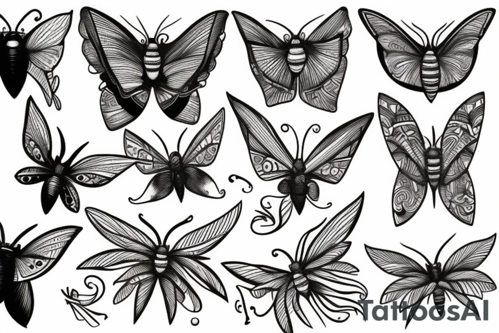 moth tattoo idea