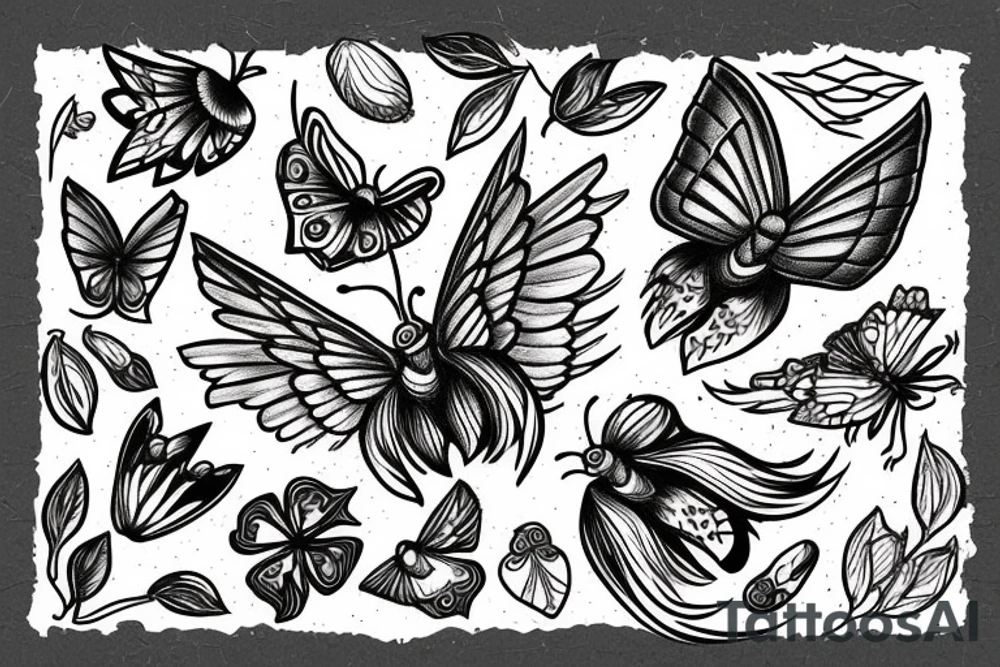 moth tattoo idea