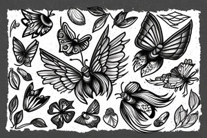 moth tattoo idea
