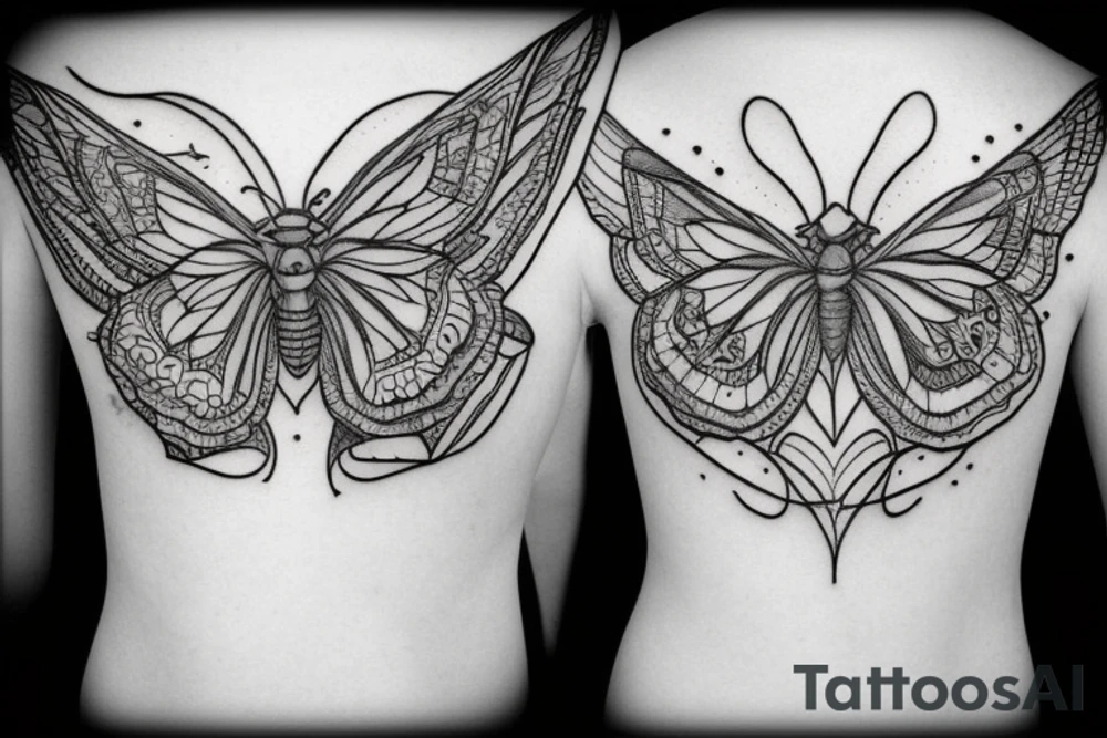 moth tattoo idea