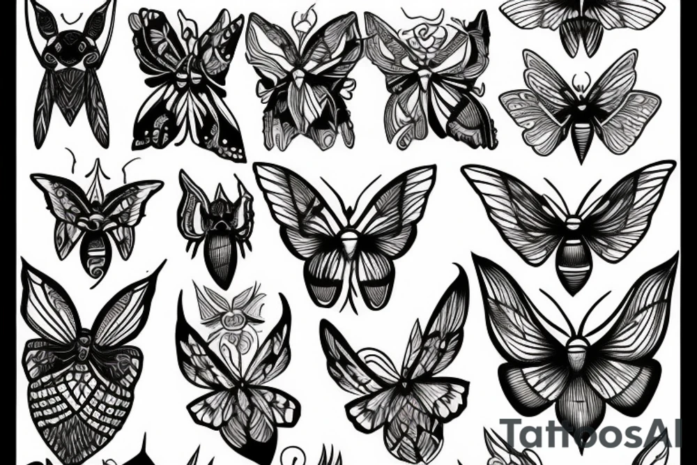 moth tattoo idea