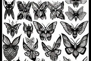 moth tattoo idea