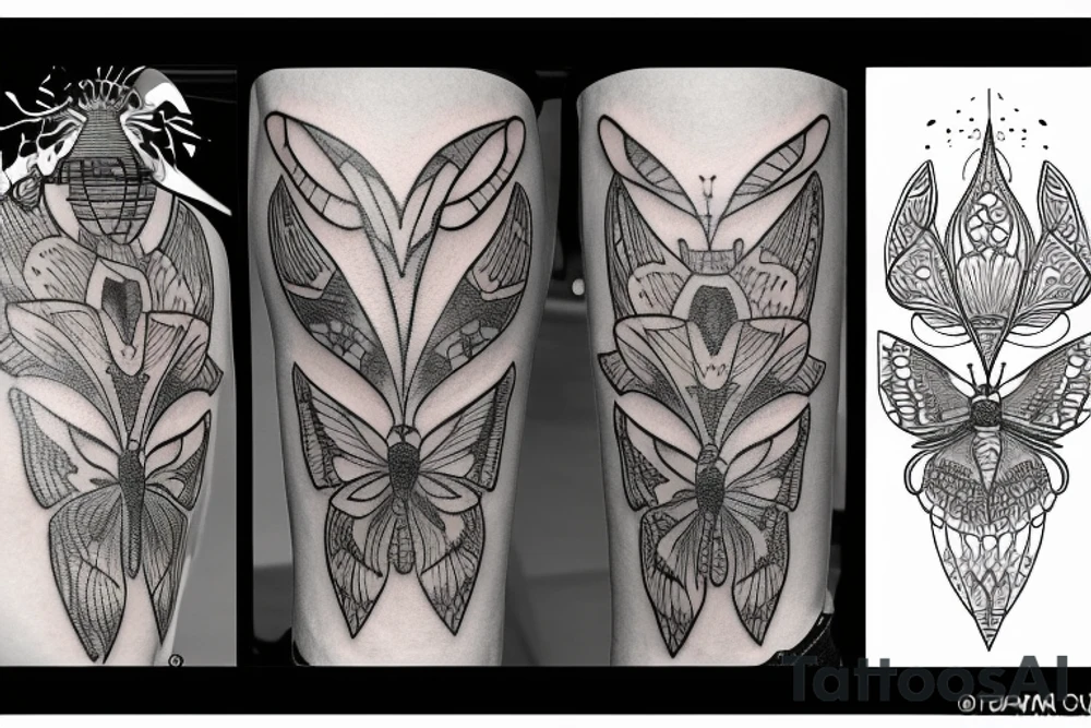 moth tattoo idea
