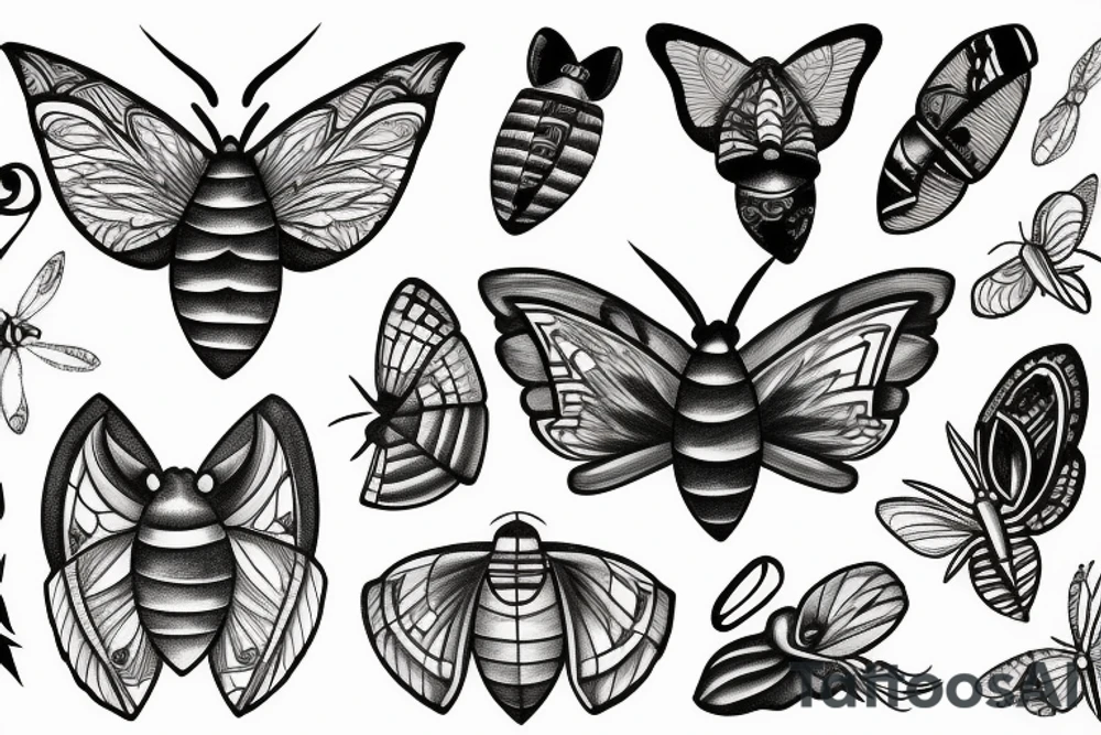 moth tattoo idea