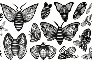 moth tattoo idea