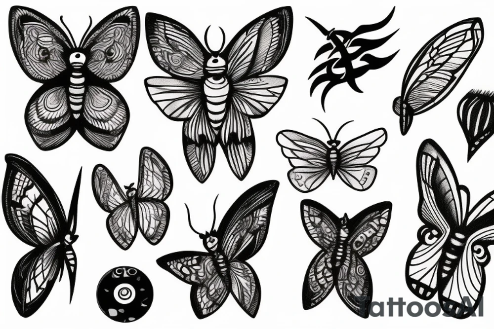 moth tattoo idea