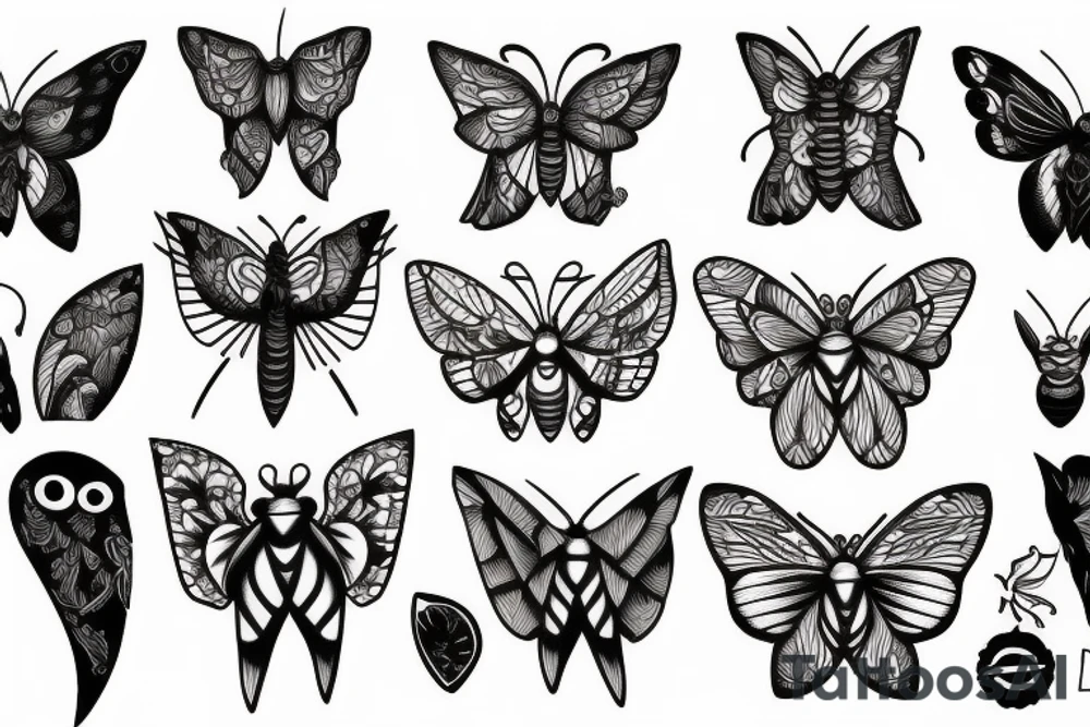 moth tattoo idea