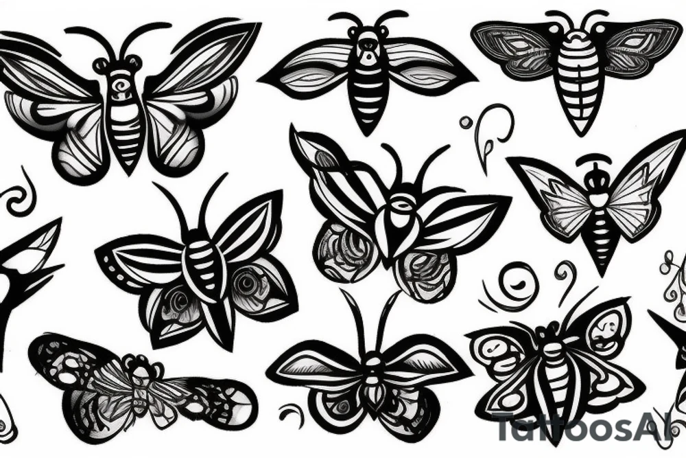 moth tattoo idea