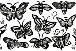 moth tattoo idea