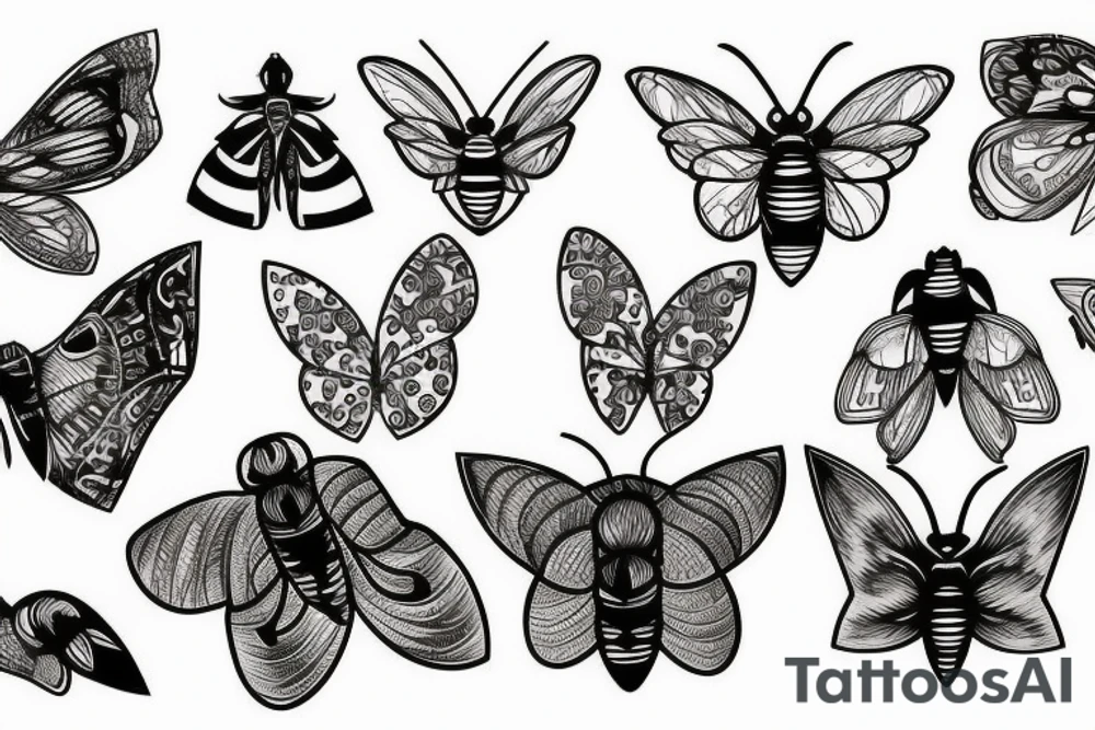moth tattoo idea