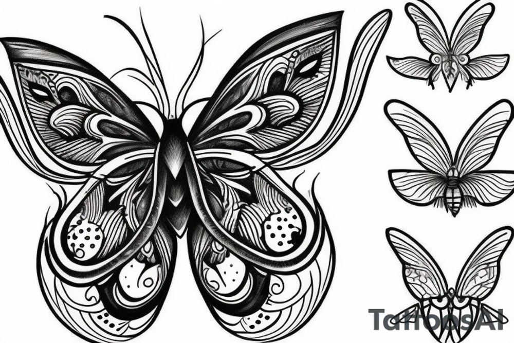 moth tattoo idea