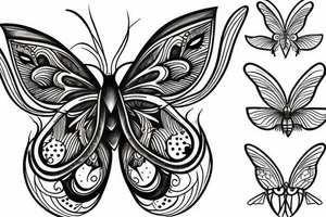 moth tattoo idea