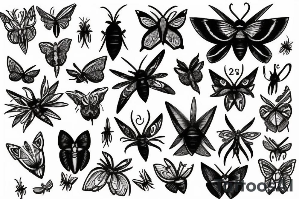 moth tattoo idea