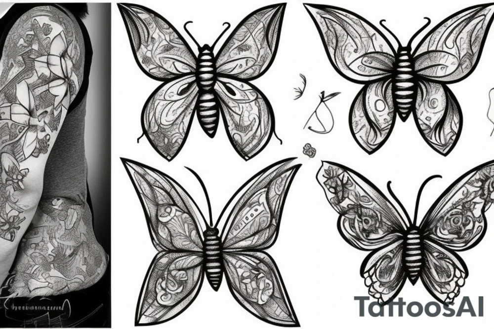 moth tattoo idea