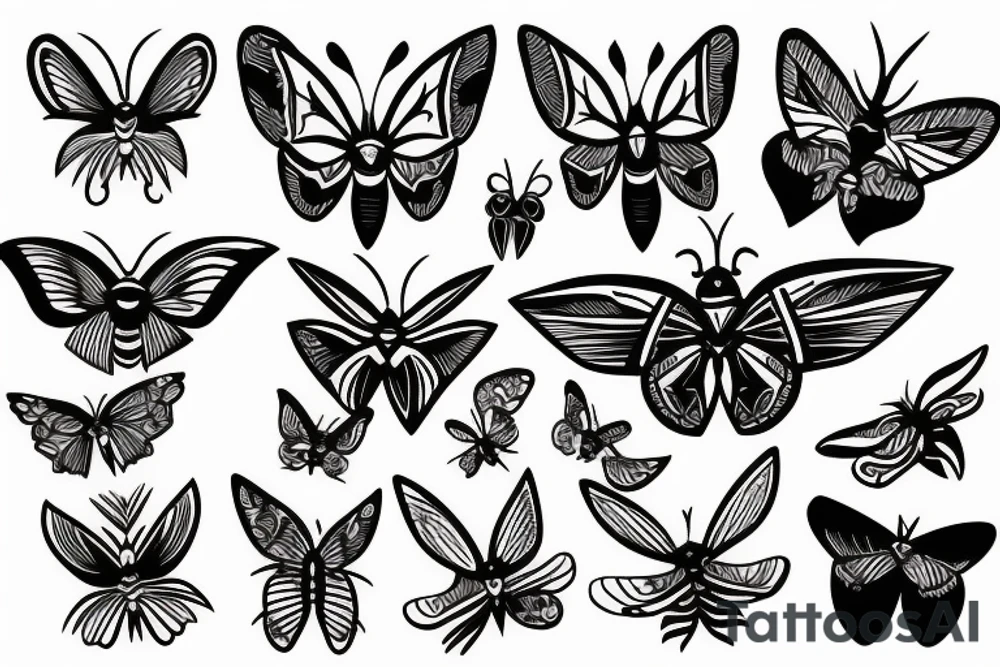 moth tattoo idea