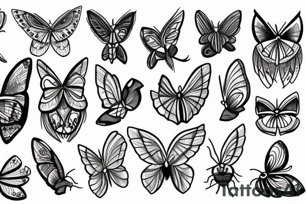 moth tattoo idea