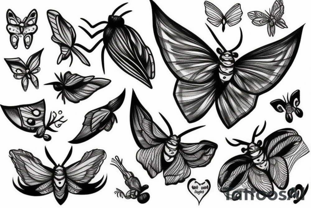moth tattoo idea