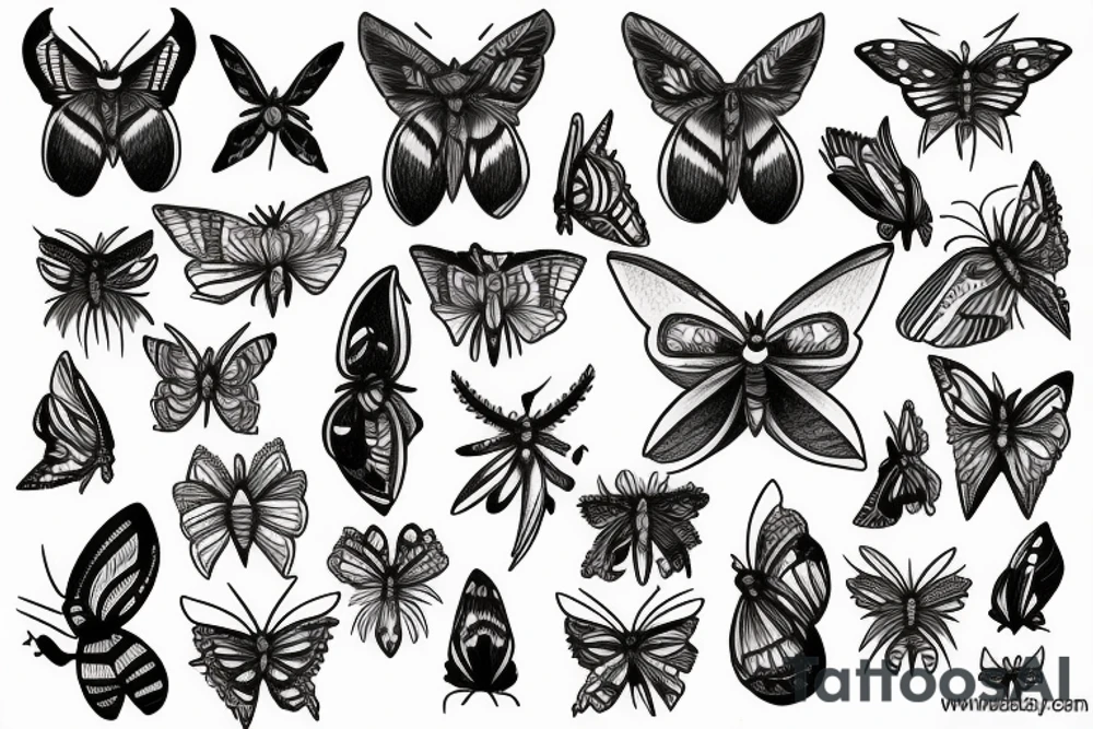 moth tattoo idea