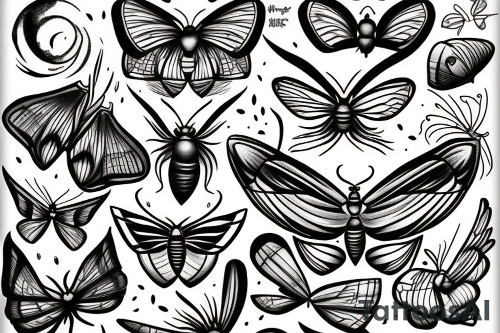 moth tattoo idea