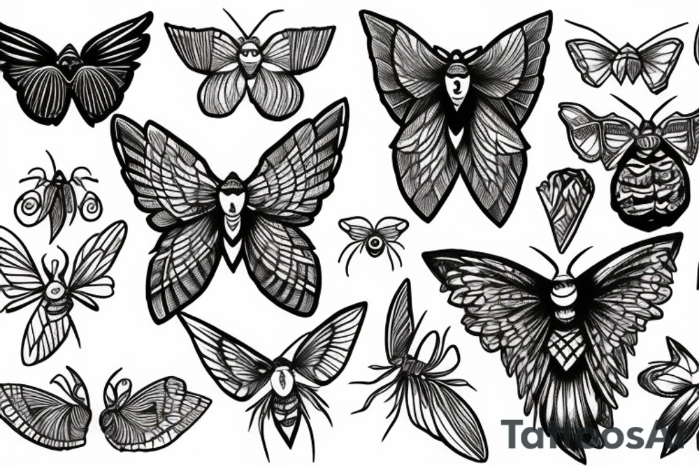 moth tattoo idea
