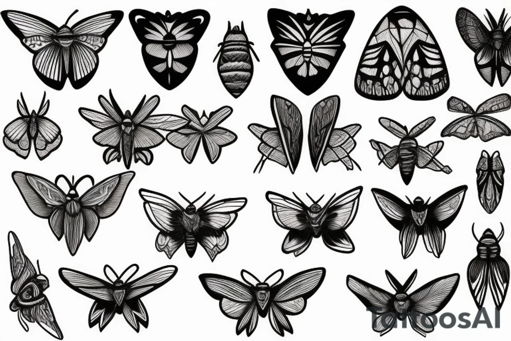 moth tattoo idea