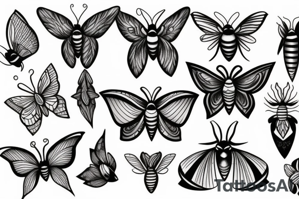 moth tattoo idea