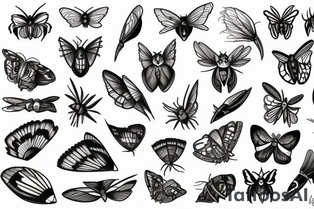 moth eyes tattoo idea