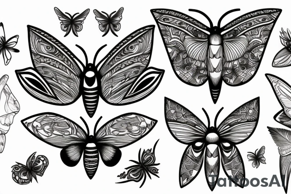 moth eyes tattoo idea