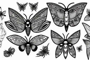 moth eyes tattoo idea