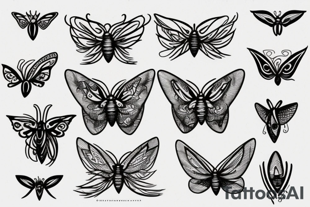 moth eyes tattoo idea