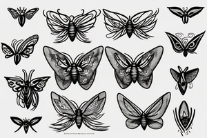 moth eyes tattoo idea