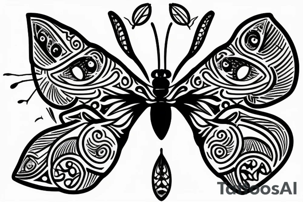 moth eyes tattoo idea
