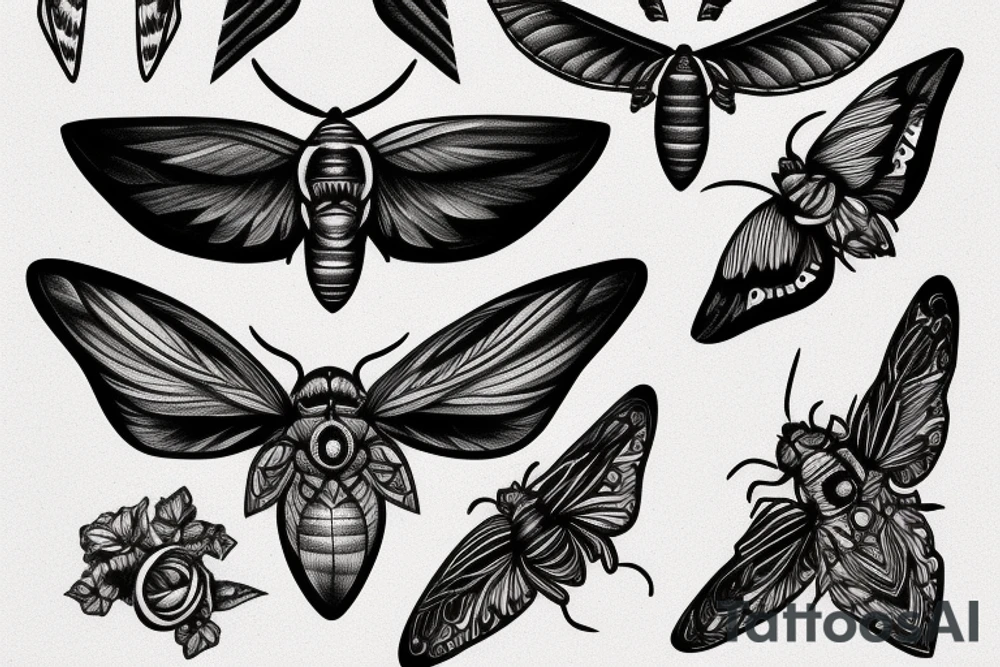 moth eyes tattoo idea
