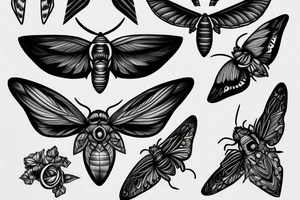 moth eyes tattoo idea