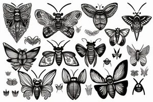 moth eyes tattoo idea