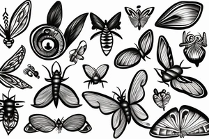 moth eyes tattoo idea