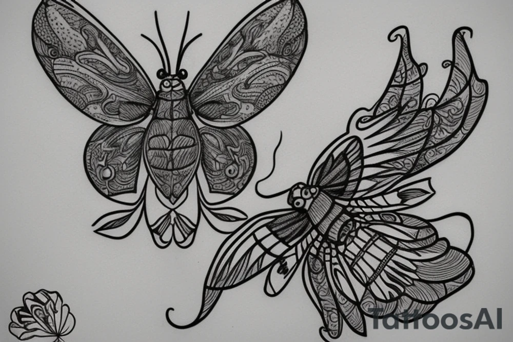 moth eyes tattoo idea