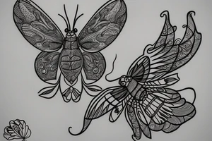 moth eyes tattoo idea