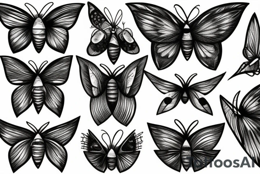moth eyes tattoo idea