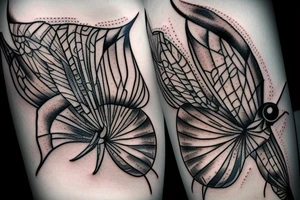 moth eyes goth tattoo idea