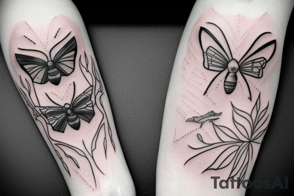 moth eyes goth tattoo idea