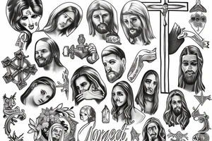 Jesus cross tattoo idea