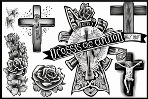 Jesus cross tattoo idea