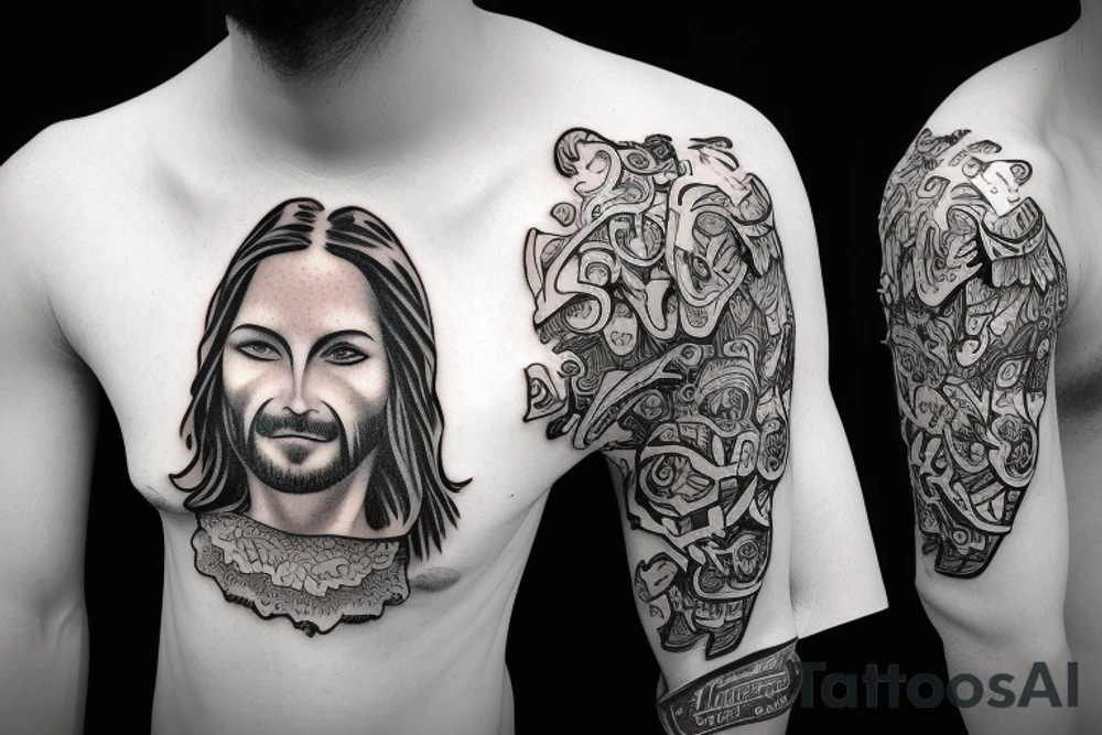 Jesus hoodie tattoo idea