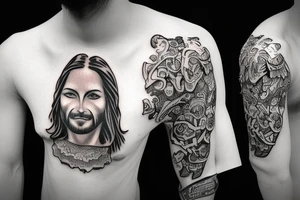 Jesus hoodie tattoo idea