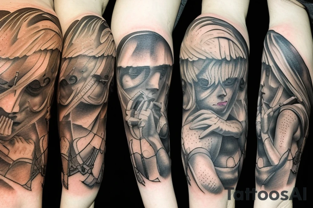 Atlas titan as in Greek mythology tattoo idea