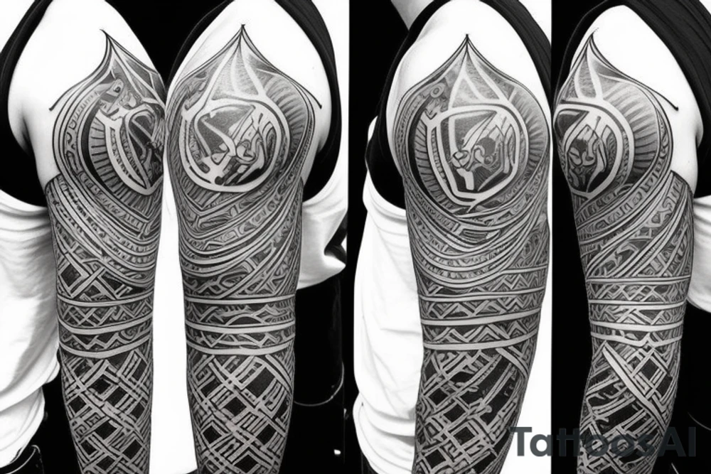 Design a tattoo for placement on the shoulder, which creatively incorporates the sport of basketball, and a majestic lion. tattoo idea