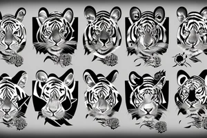 neo japanese tiger tattoo idea